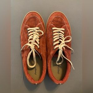 Red Suede Shoes, Size 11, Margaritaville themed